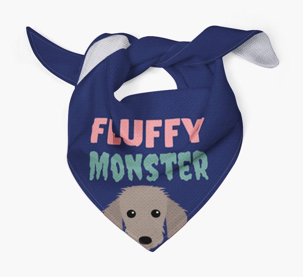 'Fluffy Monster' Dog Bandana for your {breedFullName}