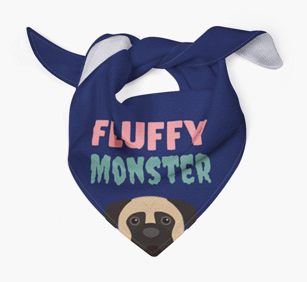 'Fluffy Monster' Dog Bandana for your {breedFullName}