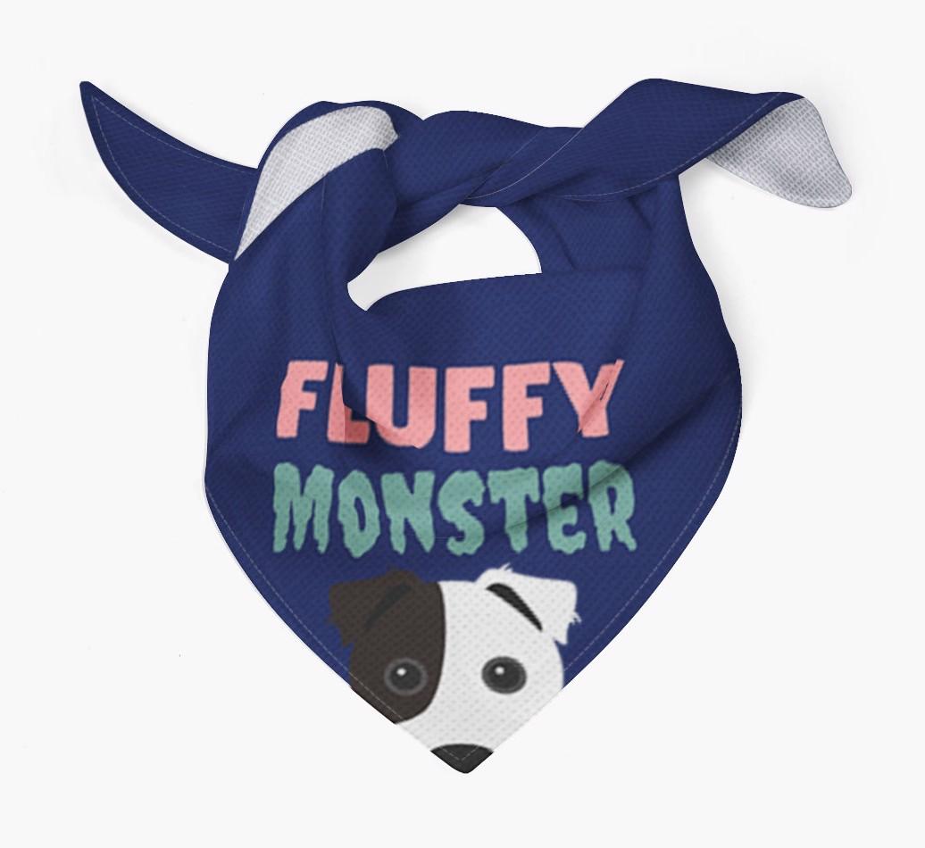 'Fluffy Monster' Dog Bandana for your {breedFullName}