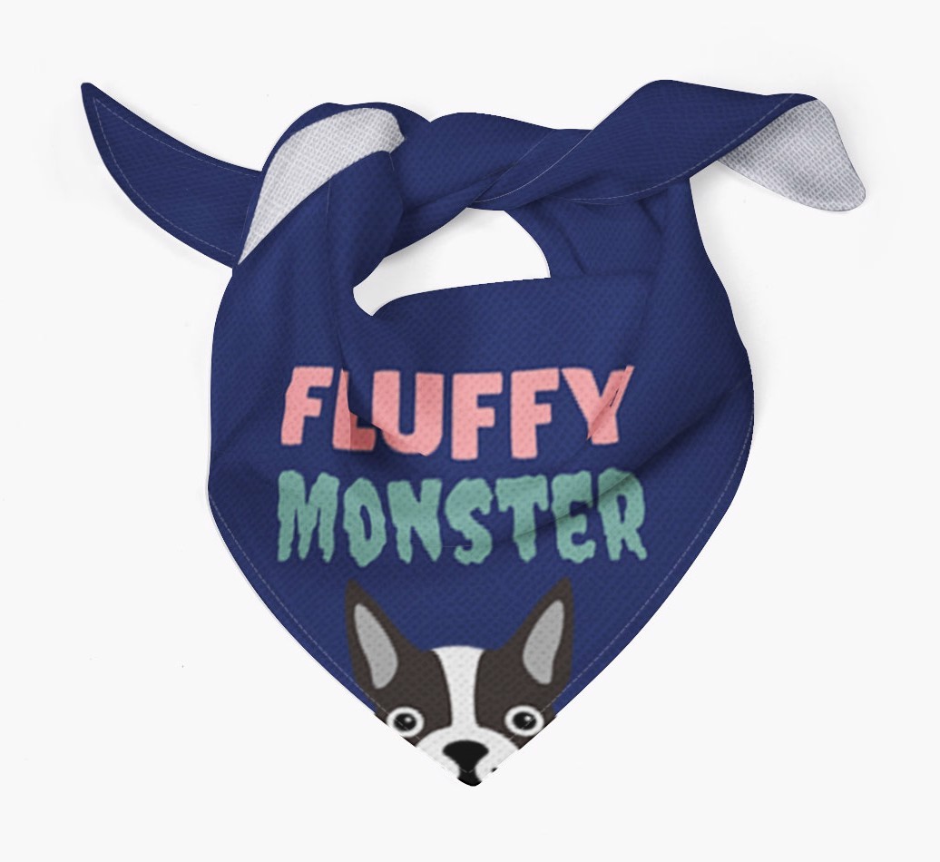 'Fluffy Monster' Dog Bandana for your {breedFullName}