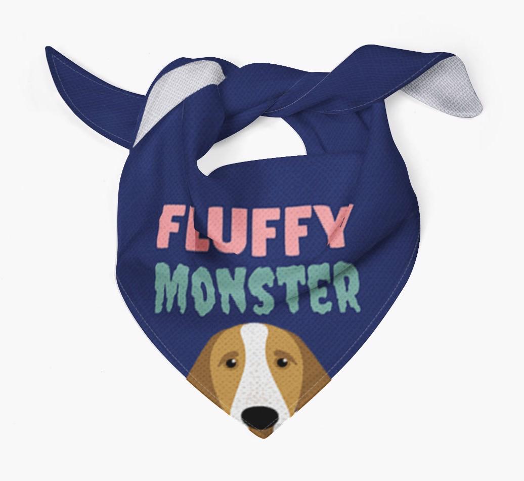 'Fluffy Monster' Dog Bandana for your {breedFullName}