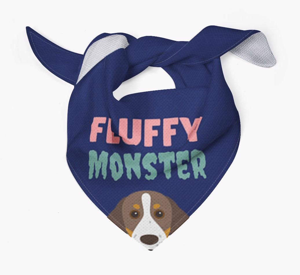 'Fluffy Monster' Dog Bandana for your {breedFullName}