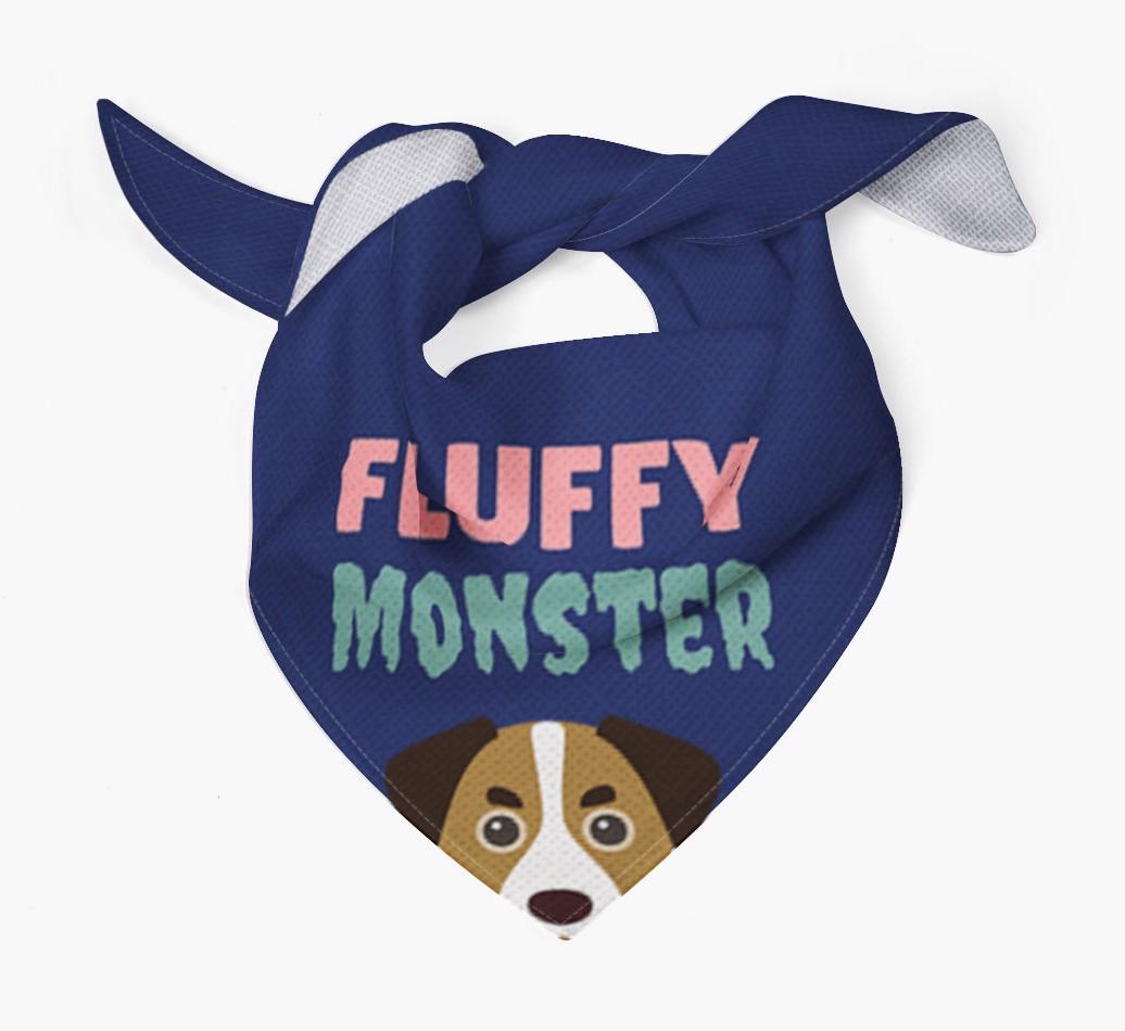 'Fluffy Monster' Dog Bandana for your {breedFullName}