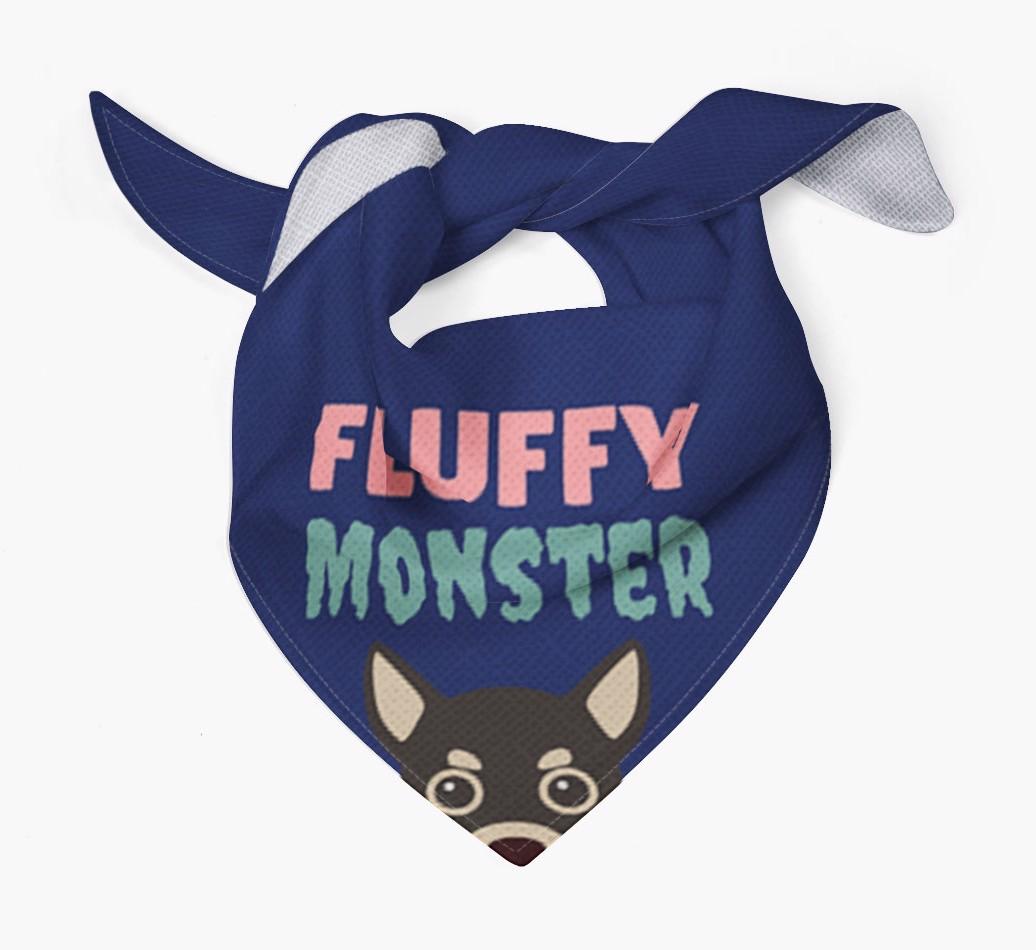 'Fluffy Monster' Dog Bandana for your {breedFullName}