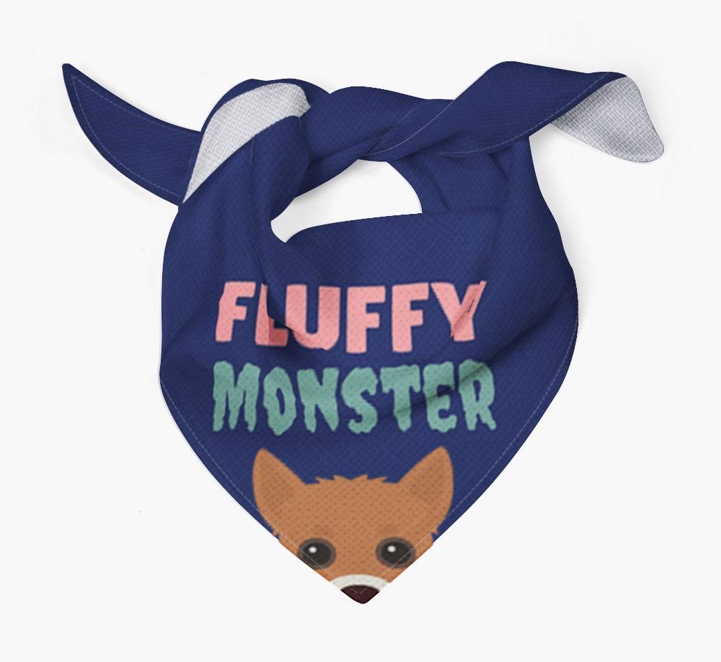 'Fluffy Monster' Dog Bandana for your {breedFullName}