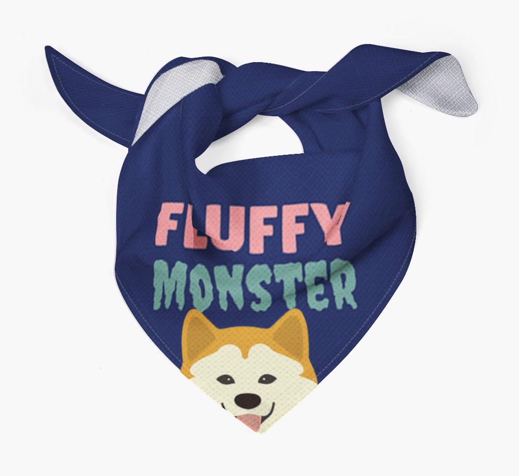 'Fluffy Monster' Dog Bandana for your {breedFullName}