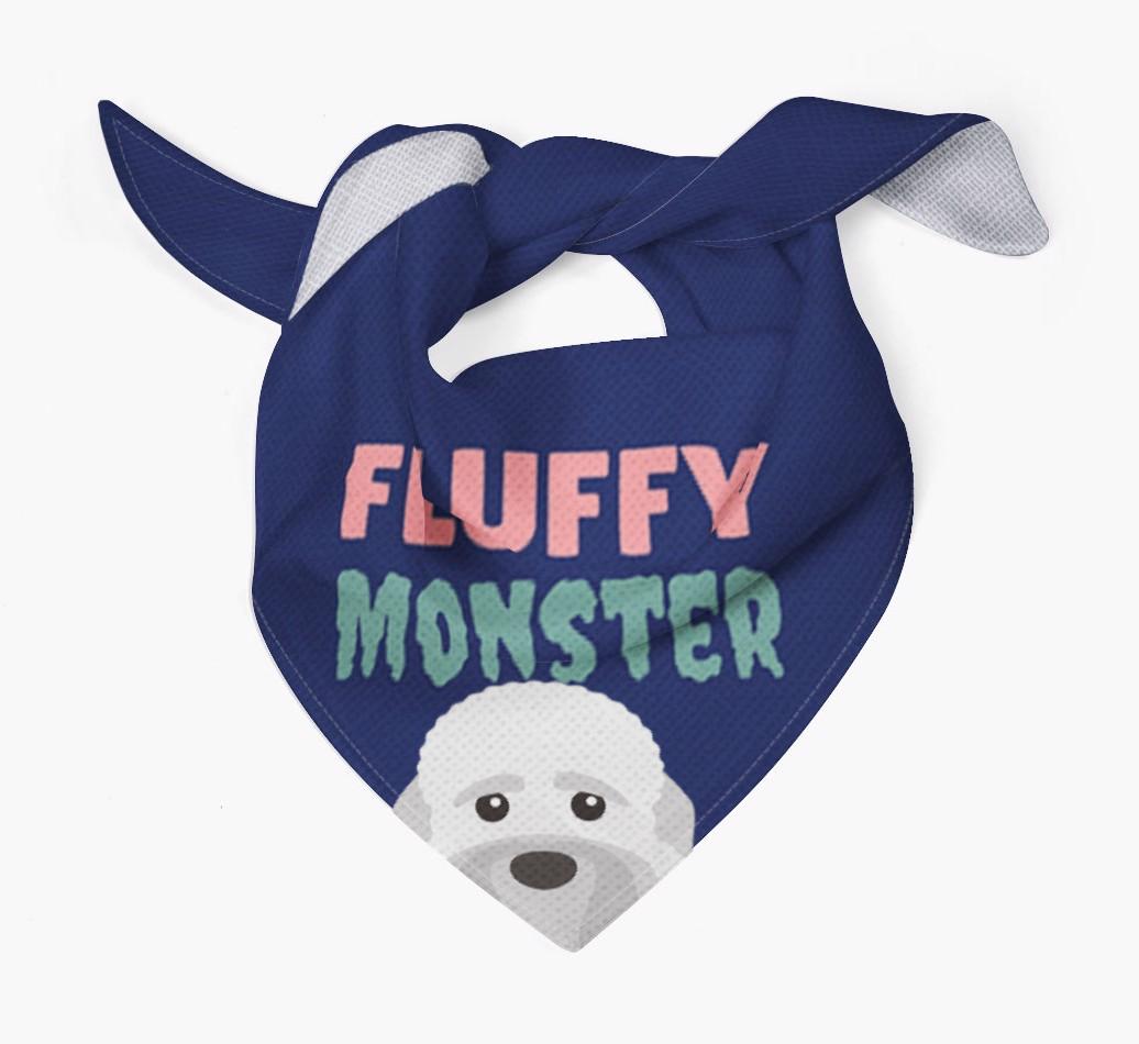 'Fluffy Monster' Dog Bandana for your {breedFullName}