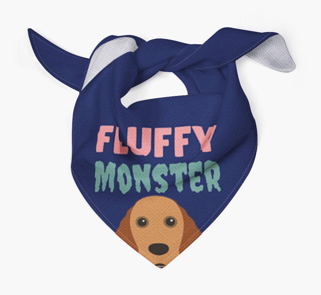 'Fluffy Monster' Dog Bandana for your {breedFullName}