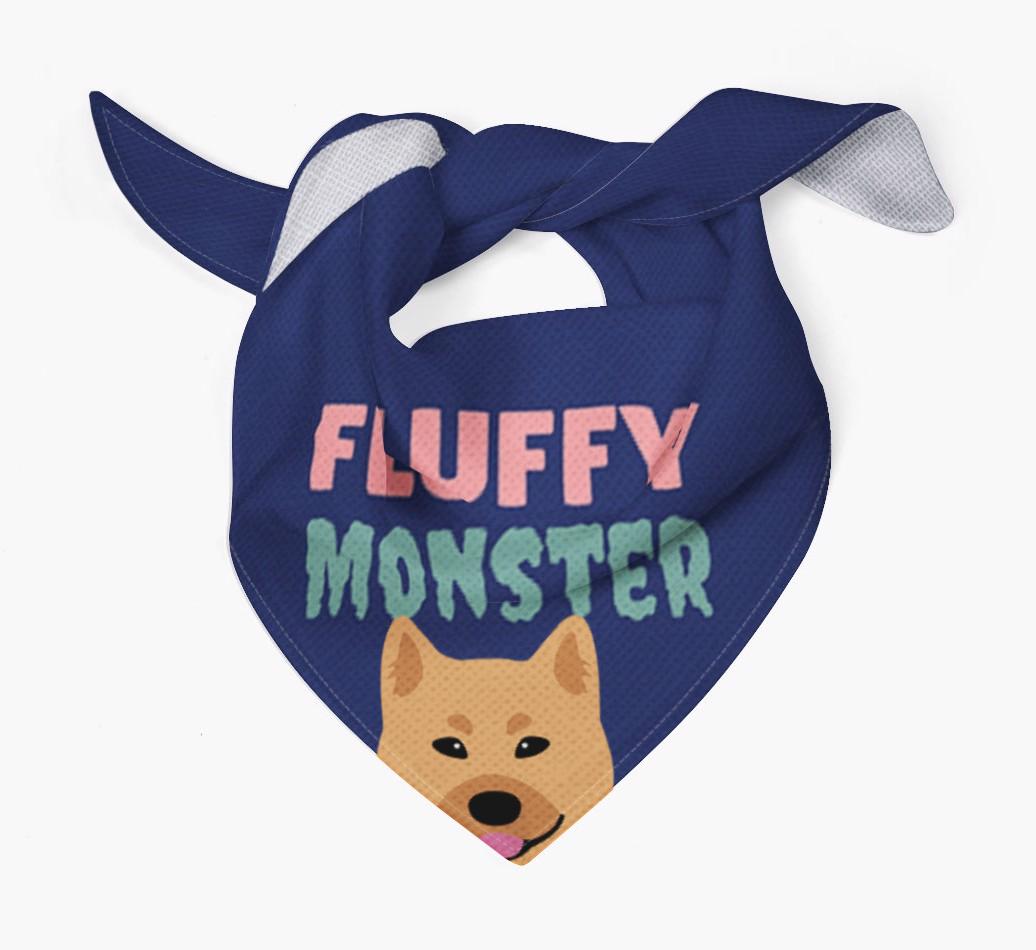 'Fluffy Monster' Dog Bandana for your {breedFullName}