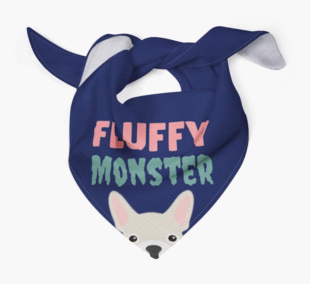 'Fluffy Monster' Dog Bandana for your {breedFullName}