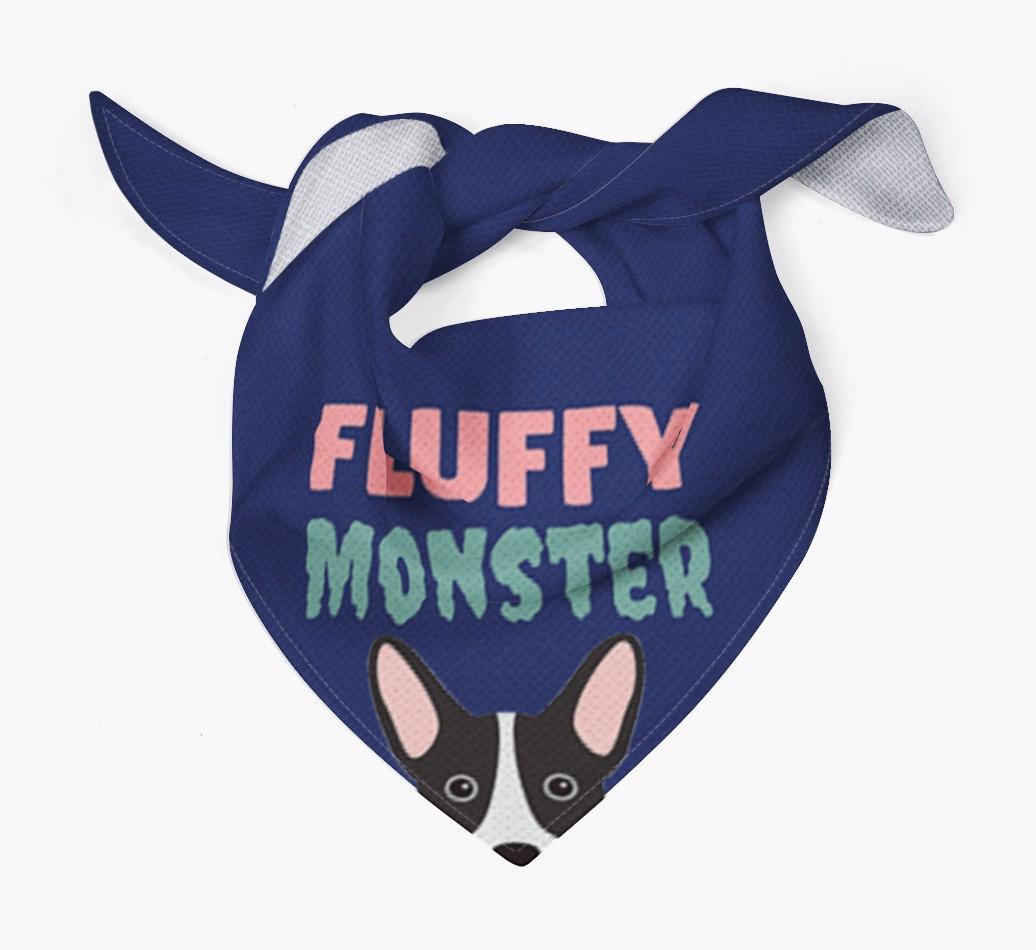 'Fluffy Monster' Dog Bandana for your {breedFullName}