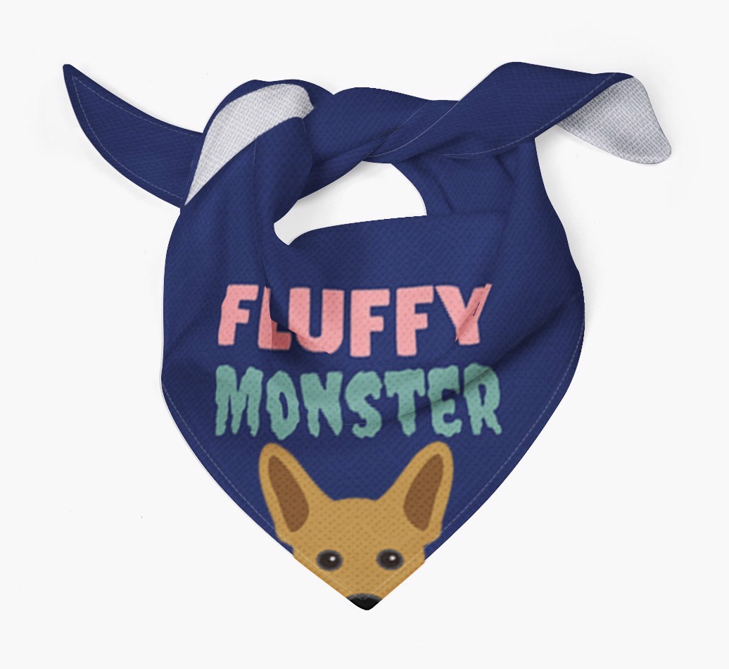 'Fluffy Monster' Dog Bandana for your {breedFullName}