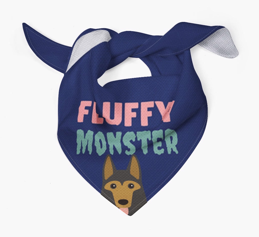 'Fluffy Monster' Dog Bandana for your {breedFullName}