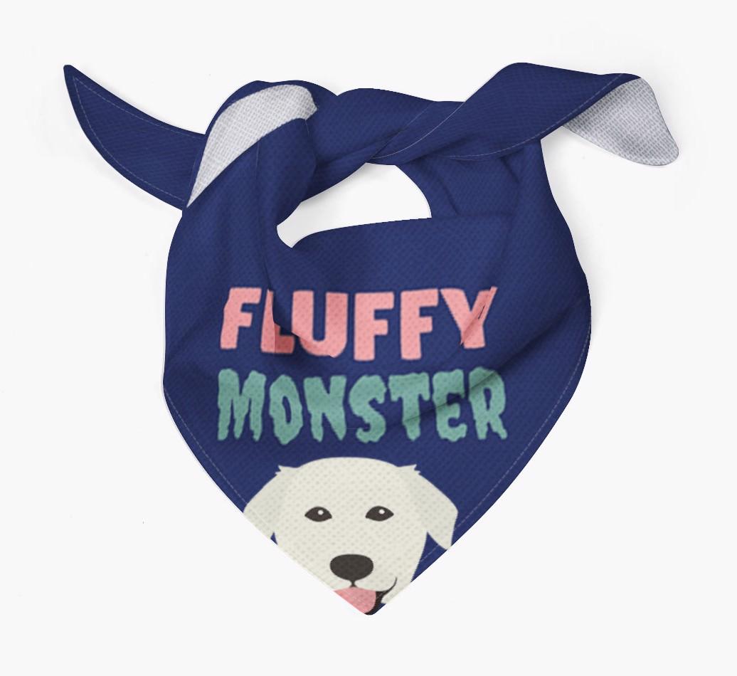 'Fluffy Monster' Dog Bandana for your {breedFullName}