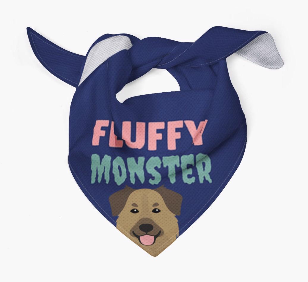 'Fluffy Monster' Dog Bandana for your {breedFullName}