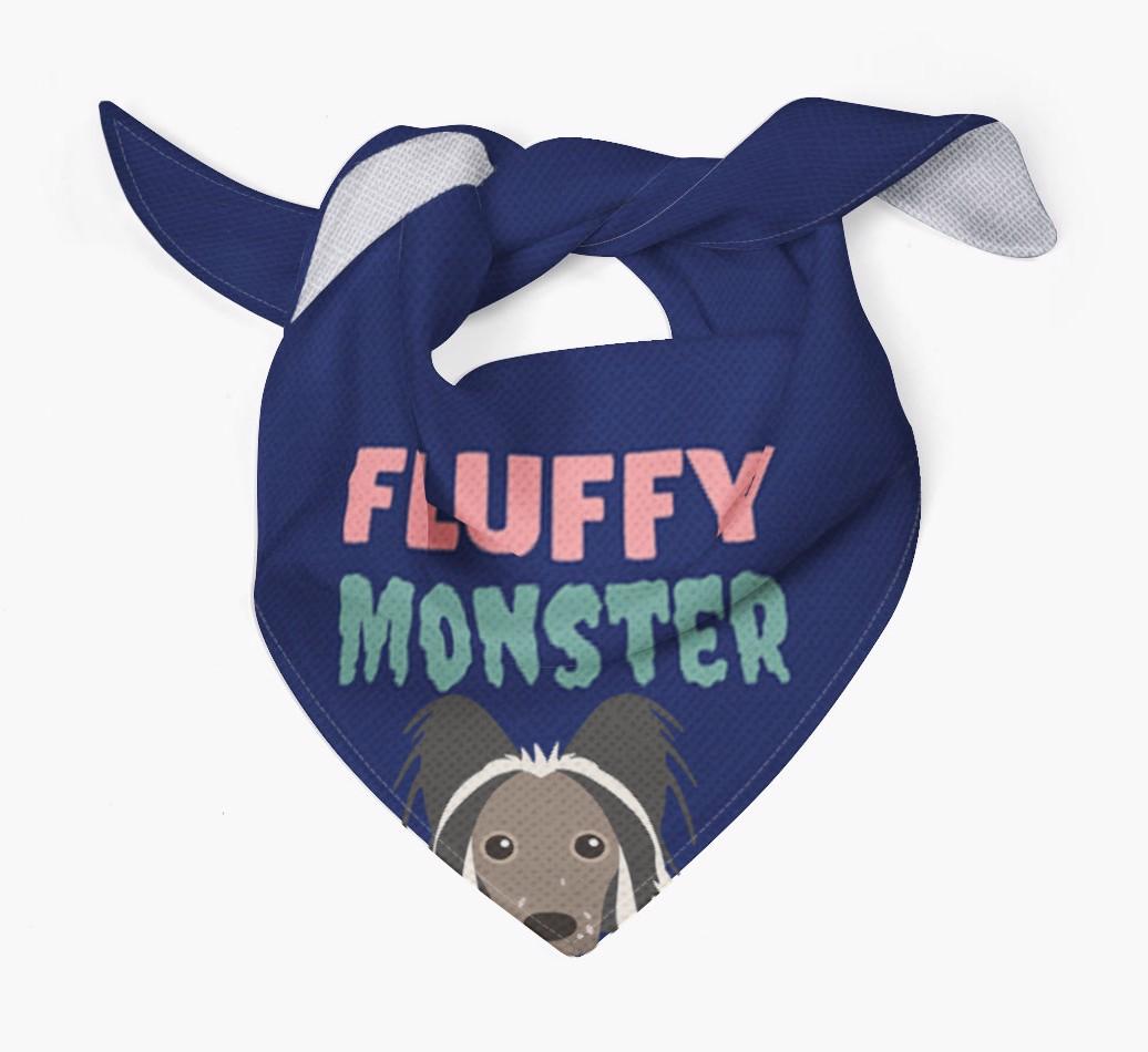 'Fluffy Monster' Dog Bandana for your {breedFullName}