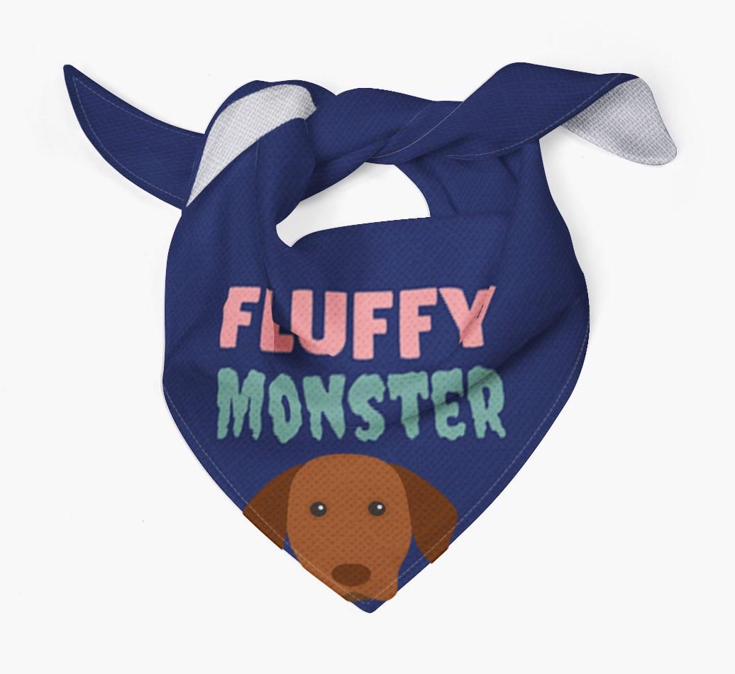 'Fluffy Monster' Dog Bandana for your {breedFullName}