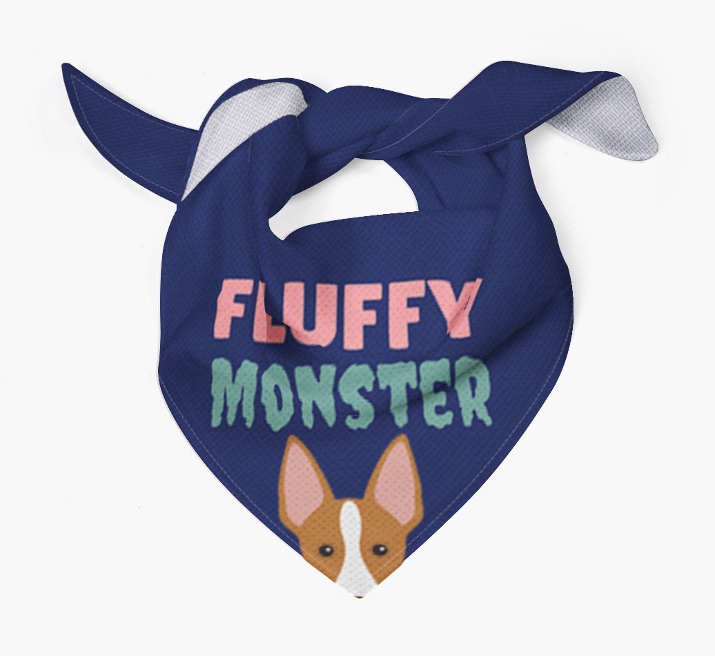 'Fluffy Monster' Dog Bandana for your {breedFullName}