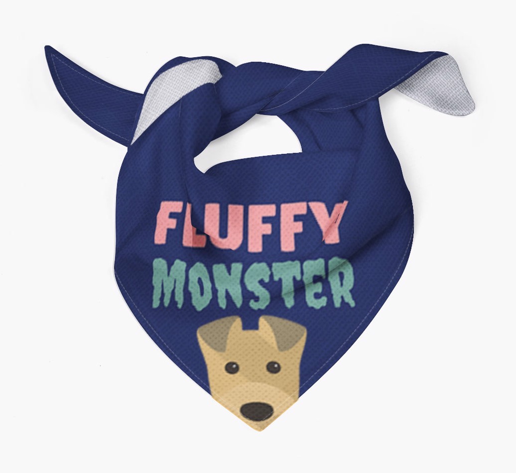 'Fluffy Monster' Dog Bandana for your {breedFullName}