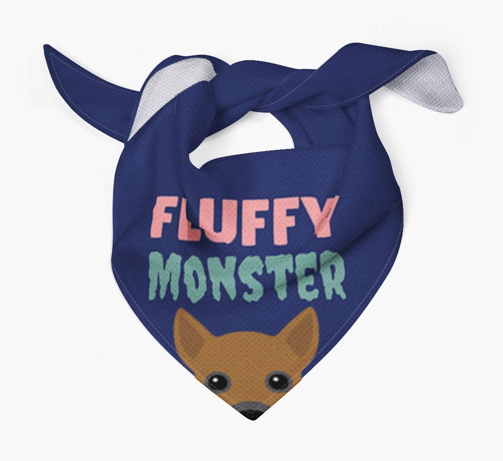 'Fluffy Monster' Dog Bandana for your {breedFullName}