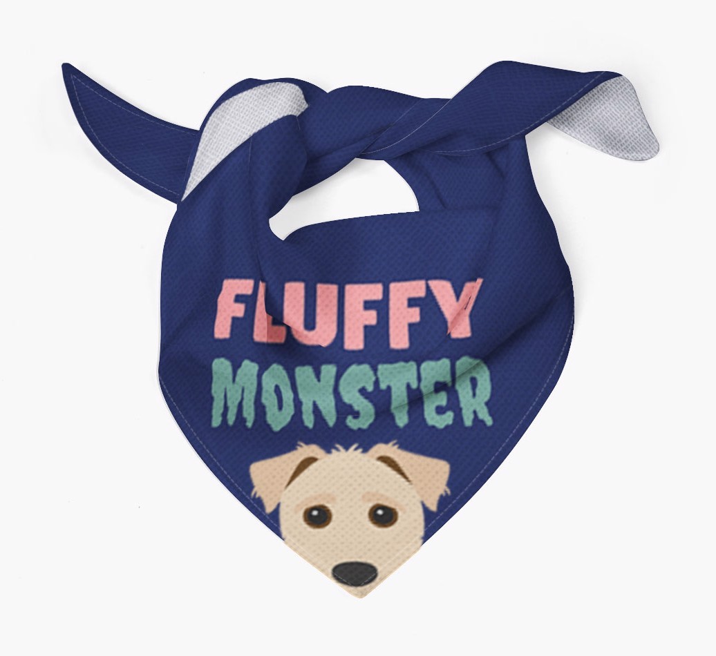'Fluffy Monster' Dog Bandana for your {breedFullName}