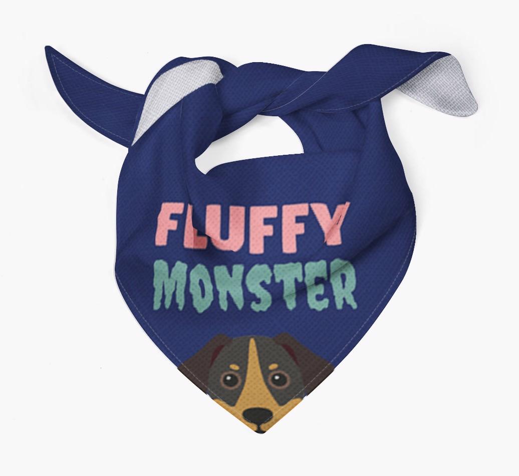 'Fluffy Monster' Dog Bandana for your {breedFullName}