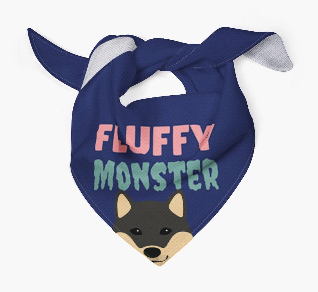 'Fluffy Monster' Dog Bandana for your {breedFullName}