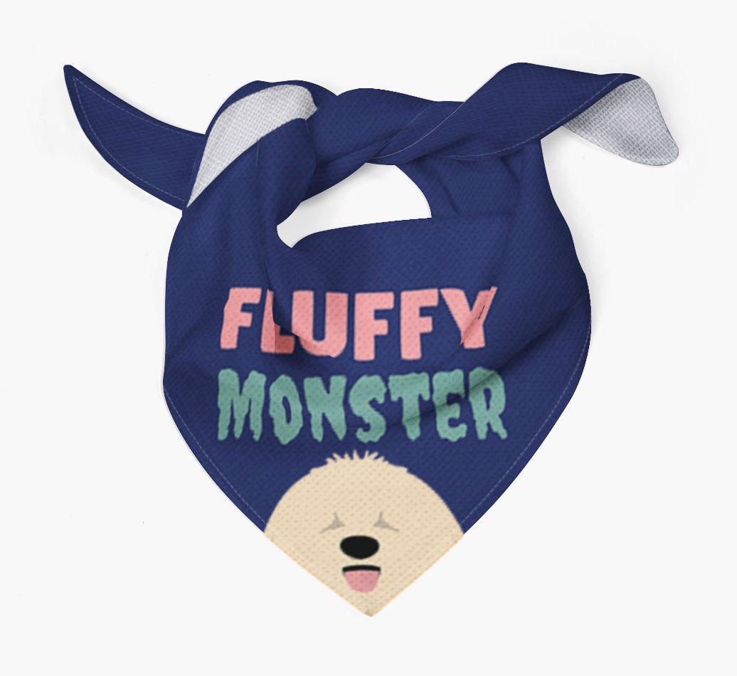'Fluffy Monster' Dog Bandana for your {breedFullName}