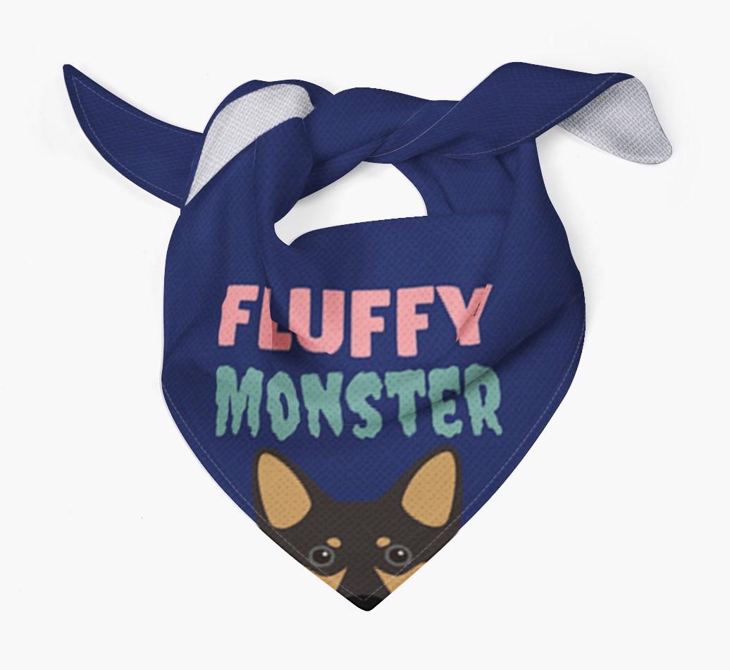 'Fluffy Monster' Dog Bandana for your {breedFullName}