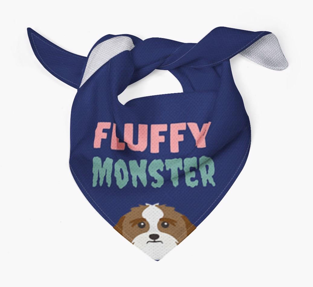 'Fluffy Monster' Dog Bandana for your {breedFullName}