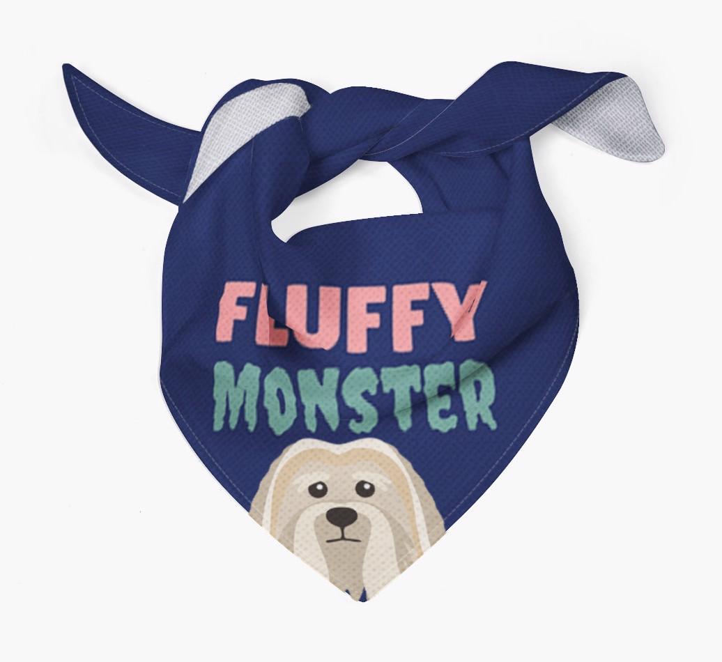 'Fluffy Monster' Dog Bandana for your {breedFullName}