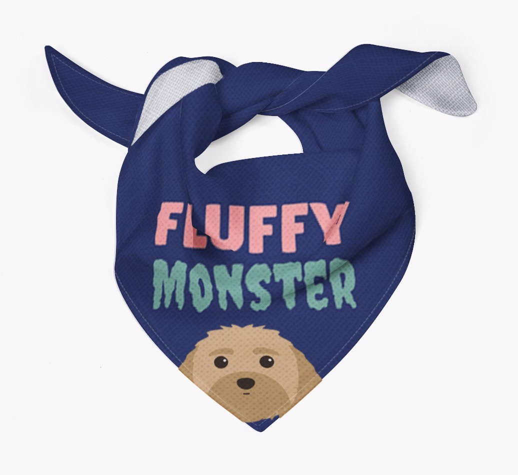 'Fluffy Monster' Dog Bandana for your {breedFullName}
