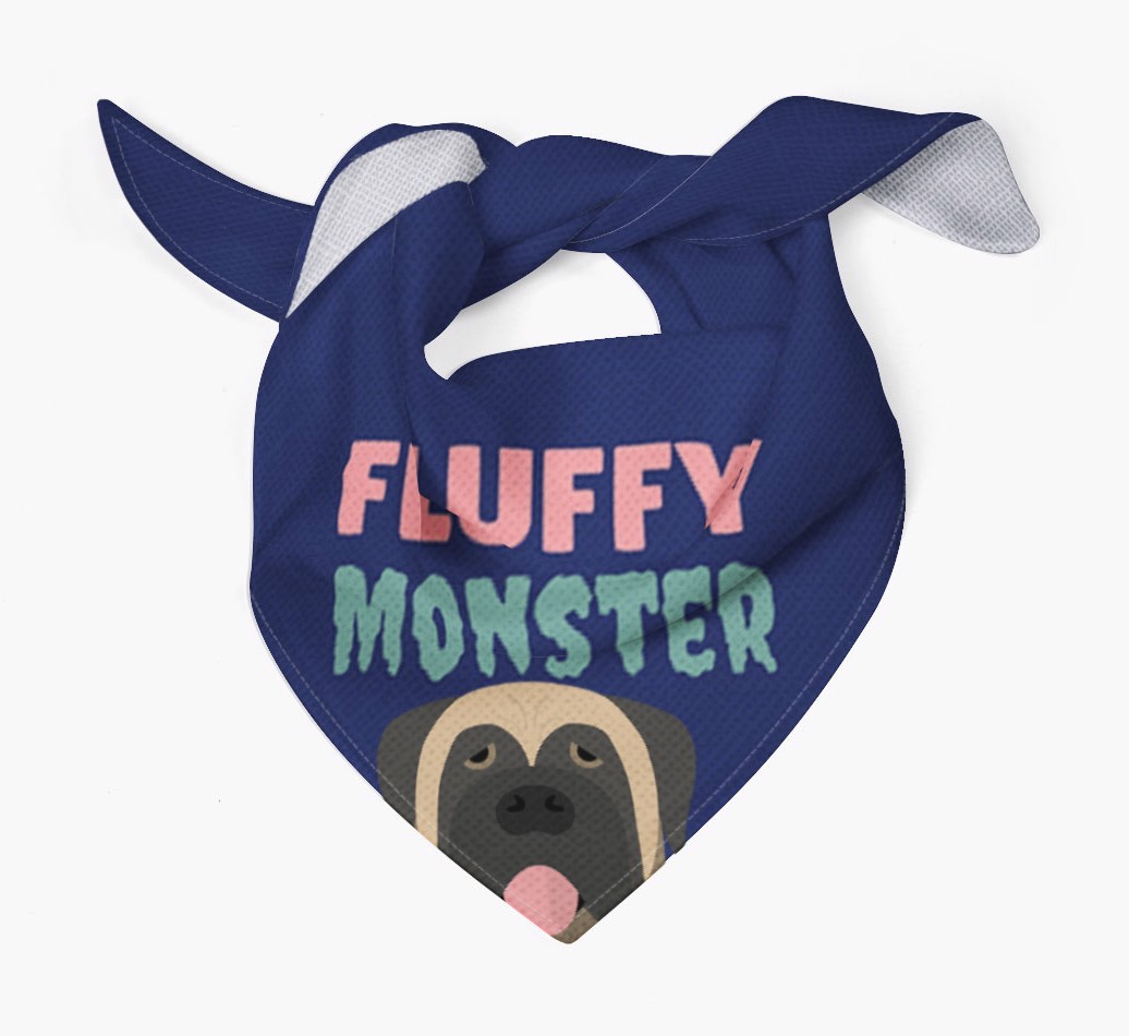 'Fluffy Monster' Dog Bandana for your {breedFullName}
