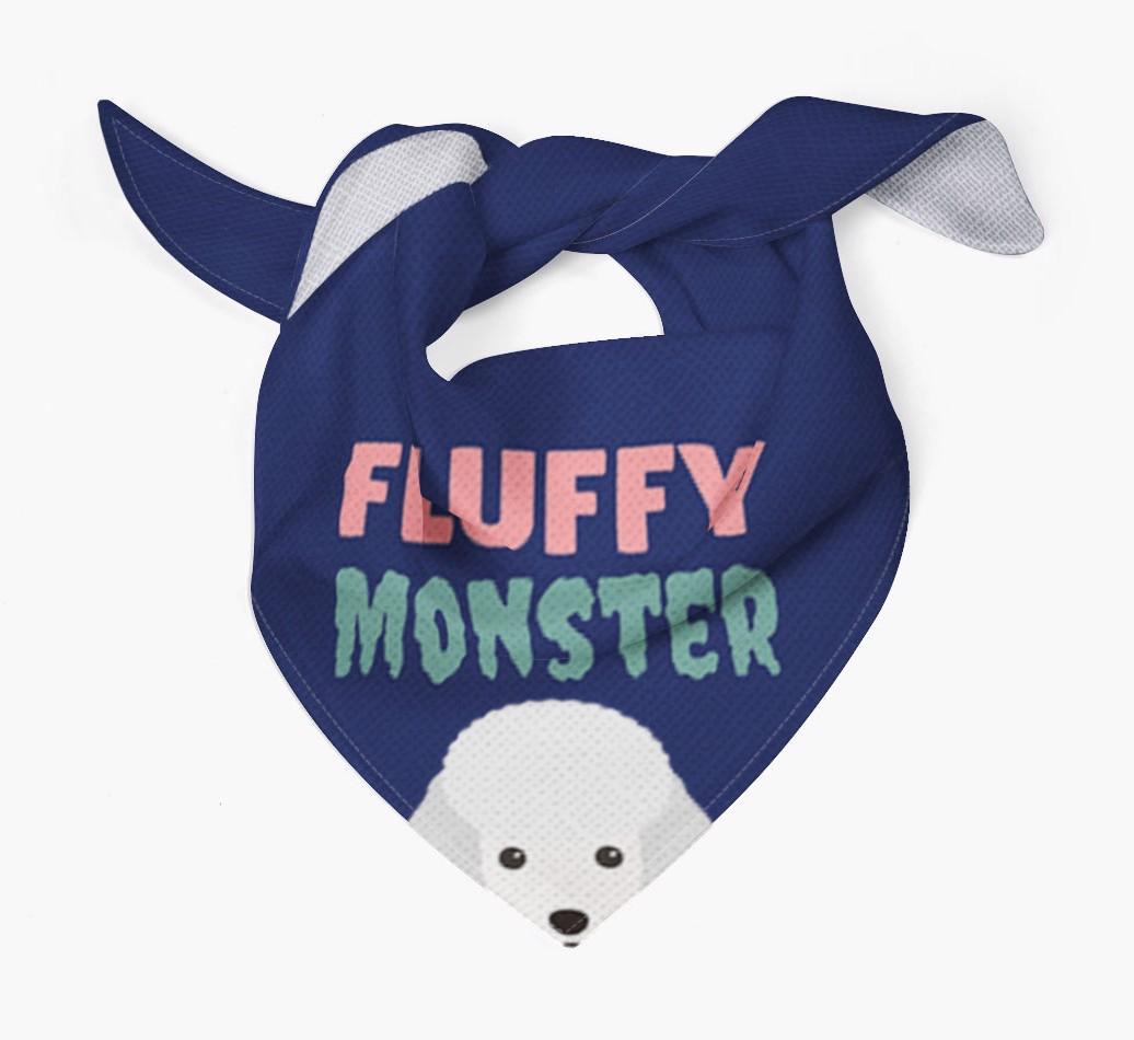 'Fluffy Monster' Dog Bandana for your {breedFullName}