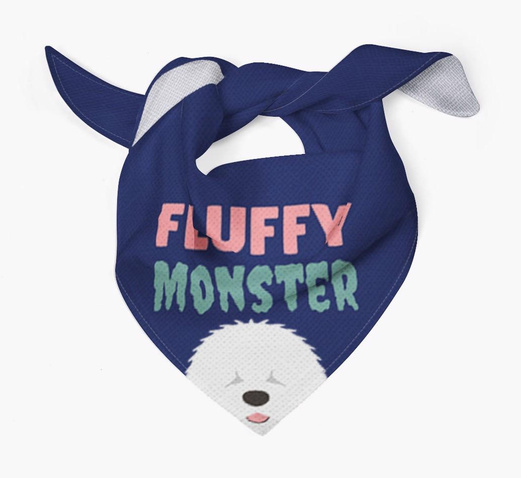 'Fluffy Monster' Dog Bandana for your {breedFullName}