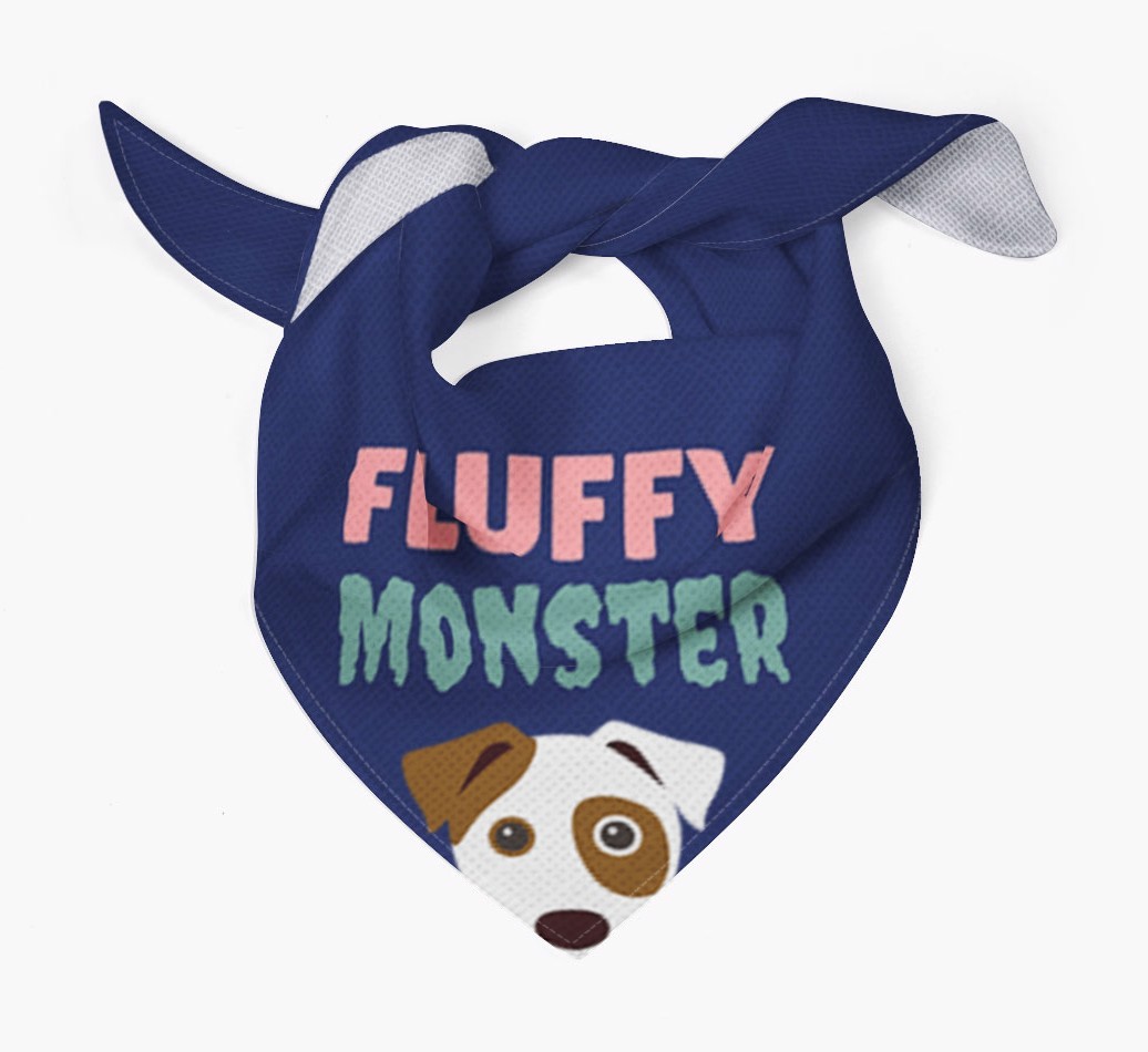 'Fluffy Monster' Dog Bandana for your {breedFullName}