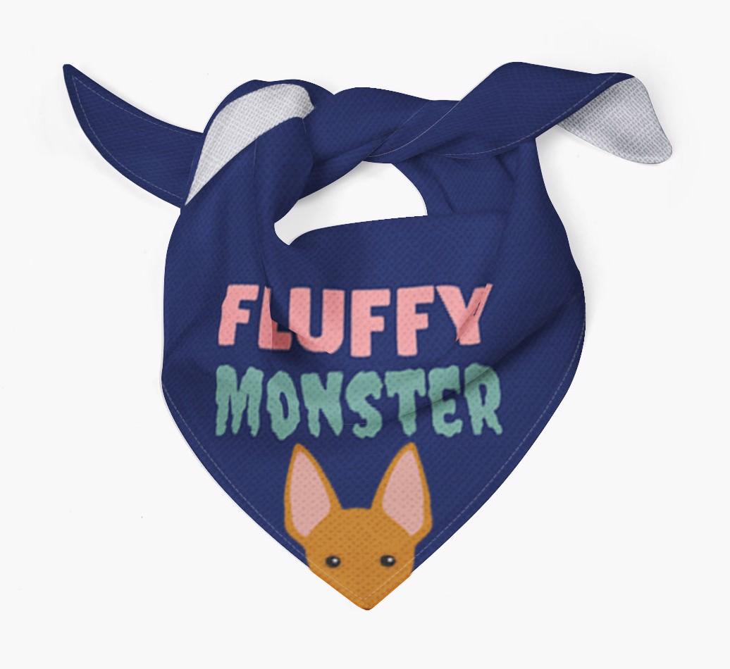 'Fluffy Monster' Dog Bandana for your {breedFullName}