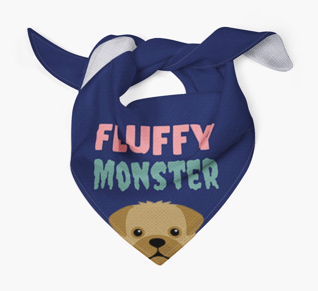 'Fluffy Monster' Dog Bandana for your {breedFullName}