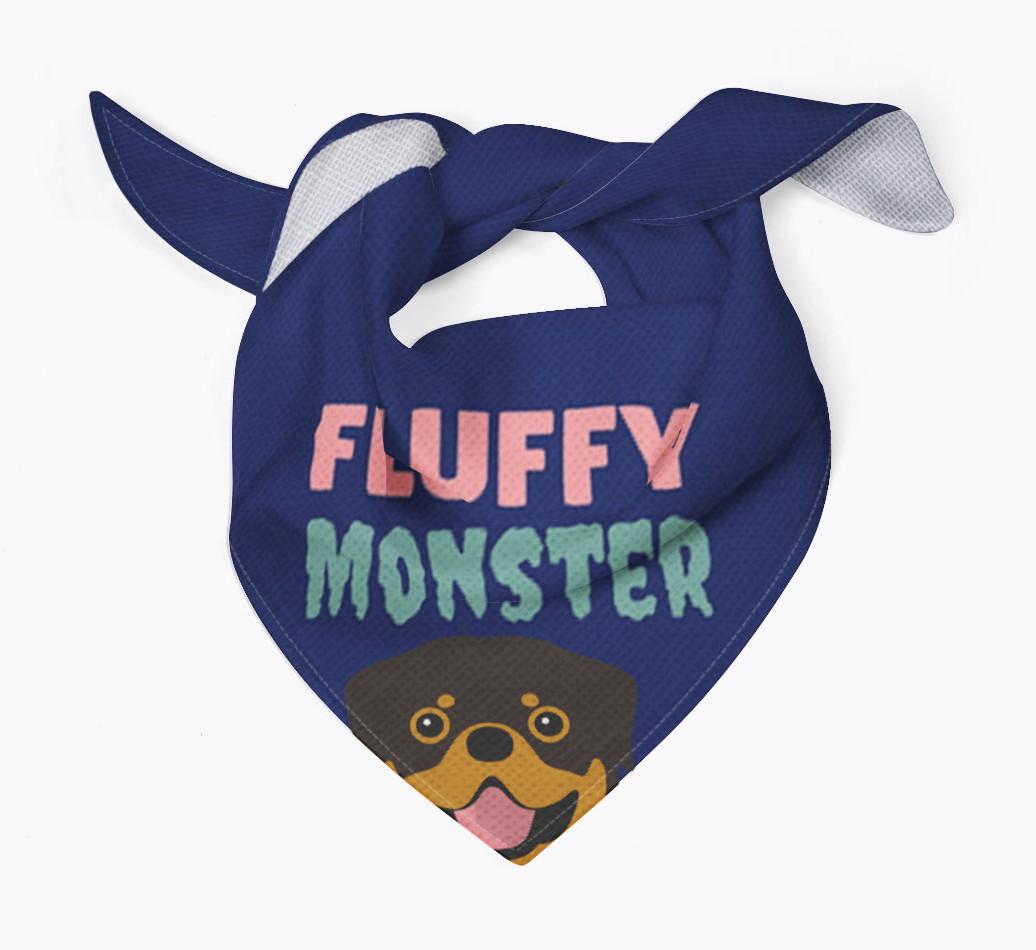 'Fluffy Monster' Dog Bandana for your {breedFullName}