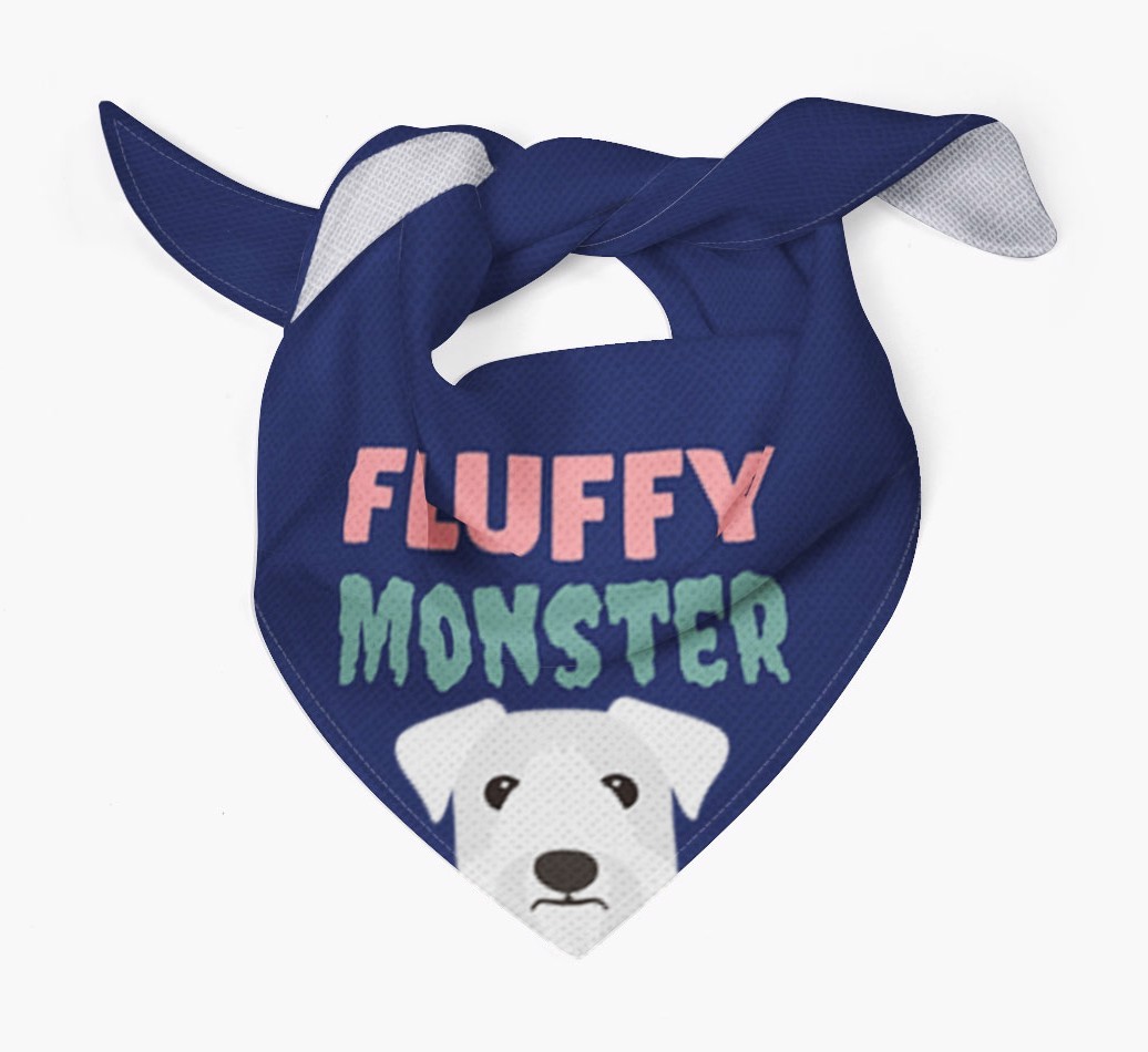 'Fluffy Monster' Dog Bandana for your {breedFullName}