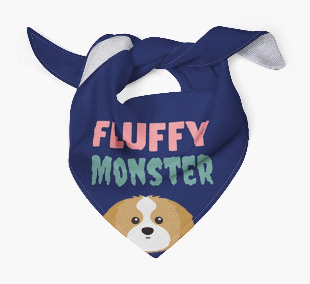 'Fluffy Monster' Dog Bandana for your {breedFullName}