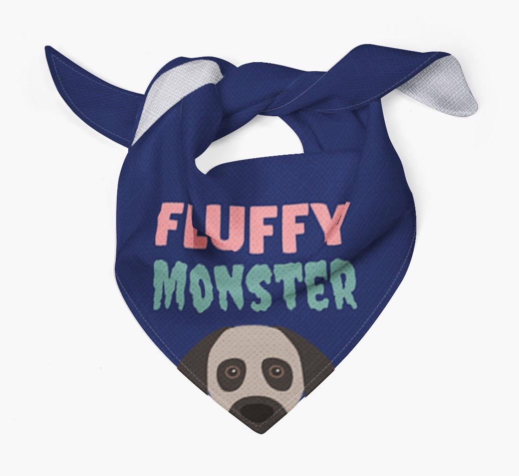 'Fluffy Monster' Dog Bandana for your {breedFullName}