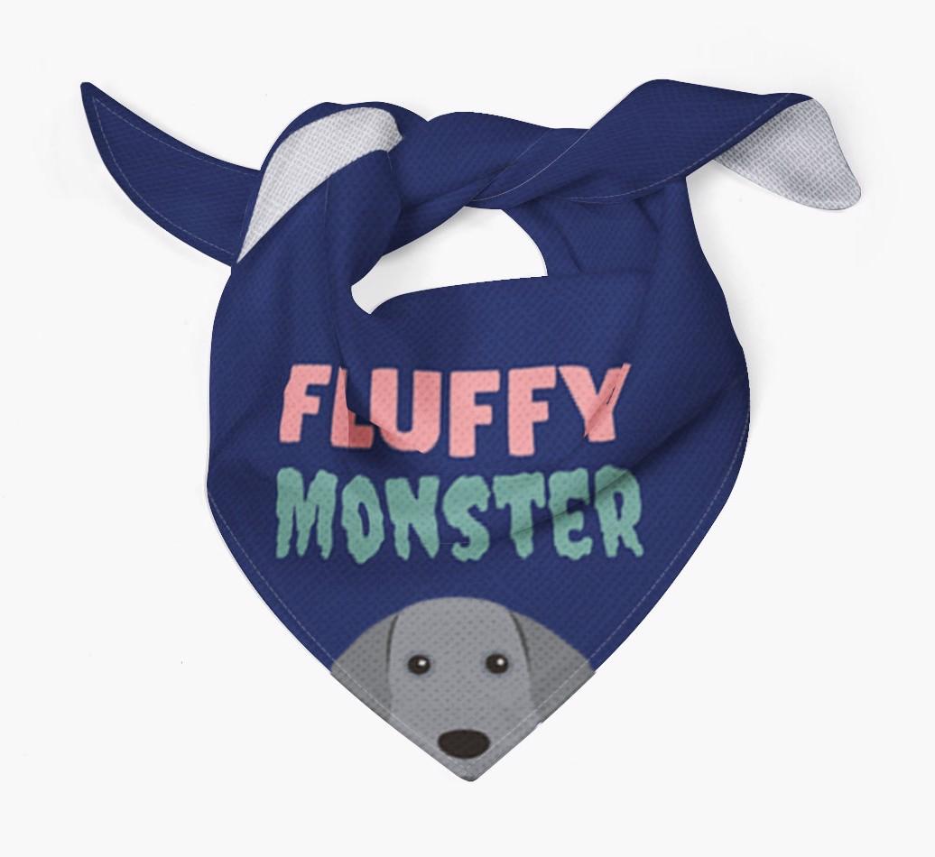 'Fluffy Monster' Dog Bandana for your {breedFullName}