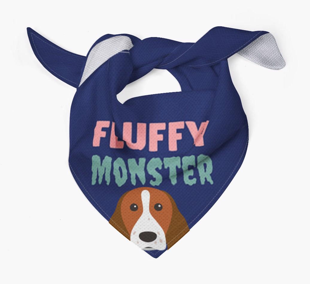 'Fluffy Monster' Dog Bandana for your {breedFullName}