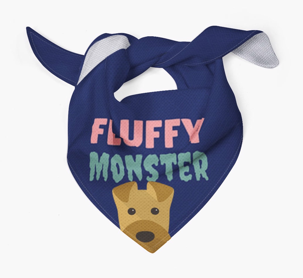 'Fluffy Monster' Dog Bandana for your {breedFullName}