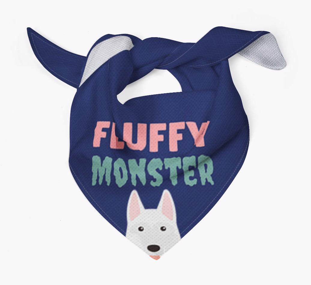 'Fluffy Monster' Dog Bandana for your {breedFullName}