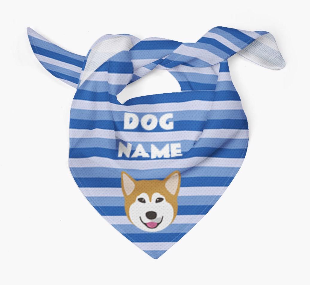 Personalized 'Stripes' Bandana for your {breedFullName}