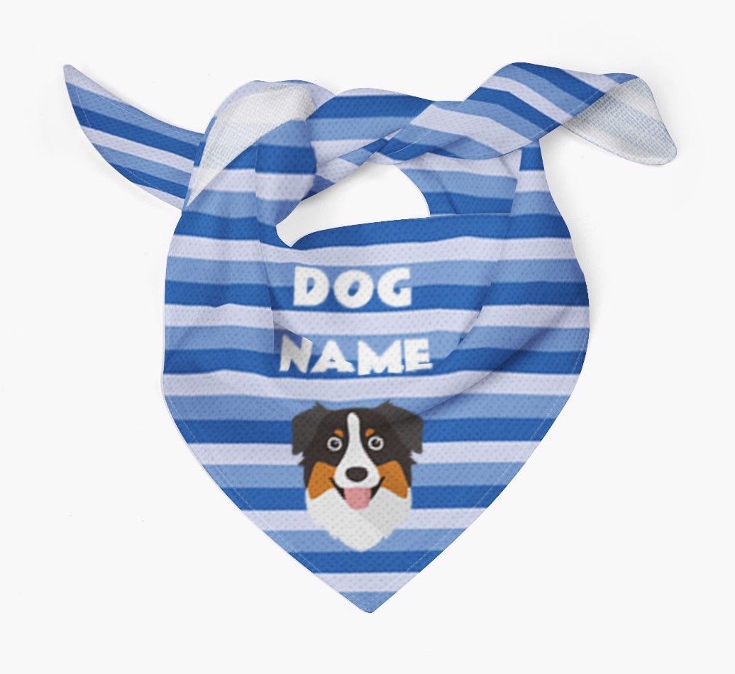 Personalized 'Stripes' Bandana for your {breedFullName}
