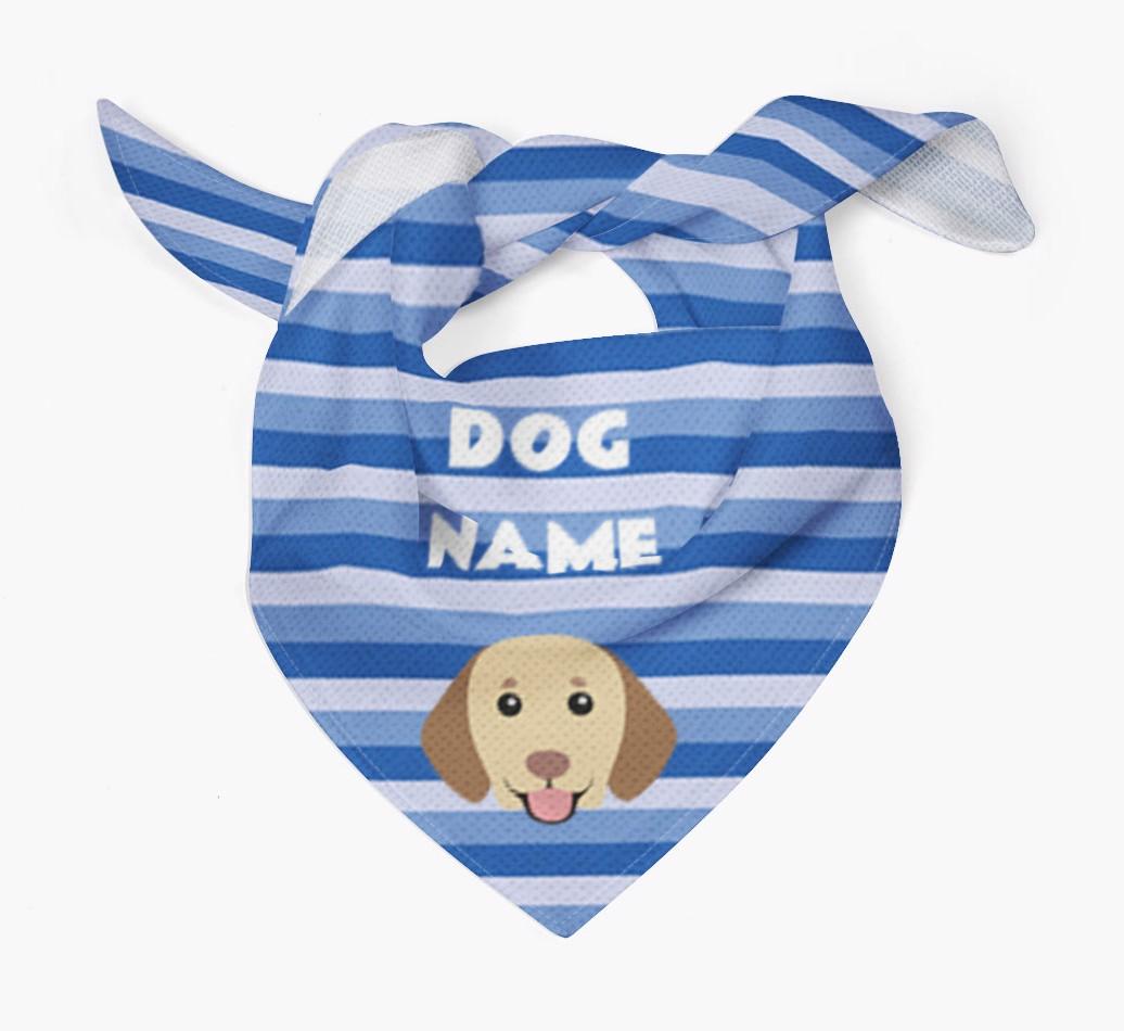 Personalized 'Stripes' Bandana for your {breedFullName}