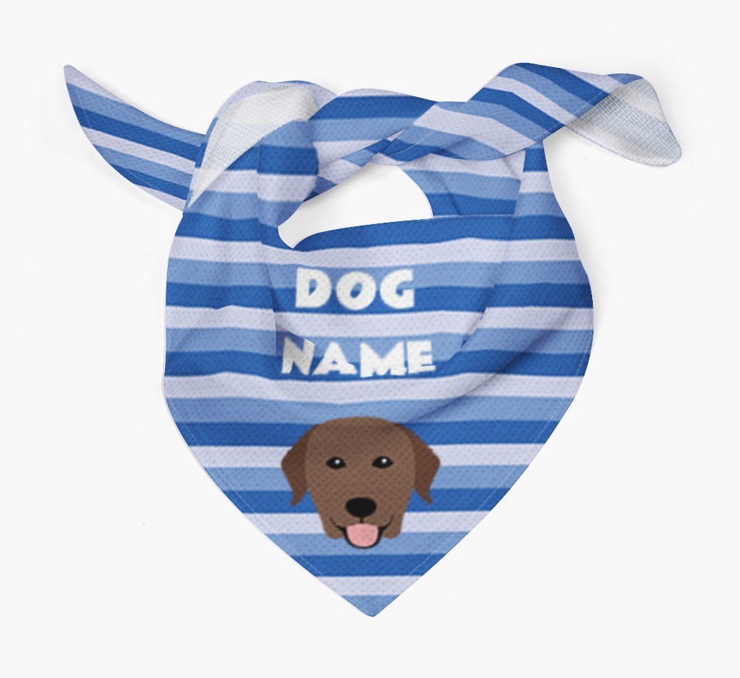 Personalized 'Stripes' Bandana for your {breedFullName}